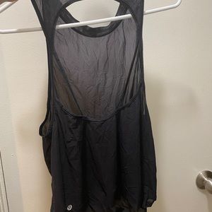 Size 4 lululemon tank with open back